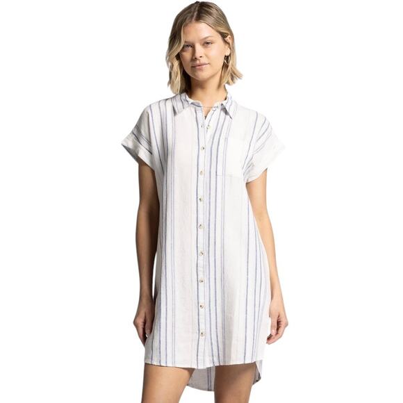Thread & Supply Dresses & Skirts - NWT Thread & Supply Judson Tunic Linen Shirt Dress Women sz XS Preppy‎ Neutrall
